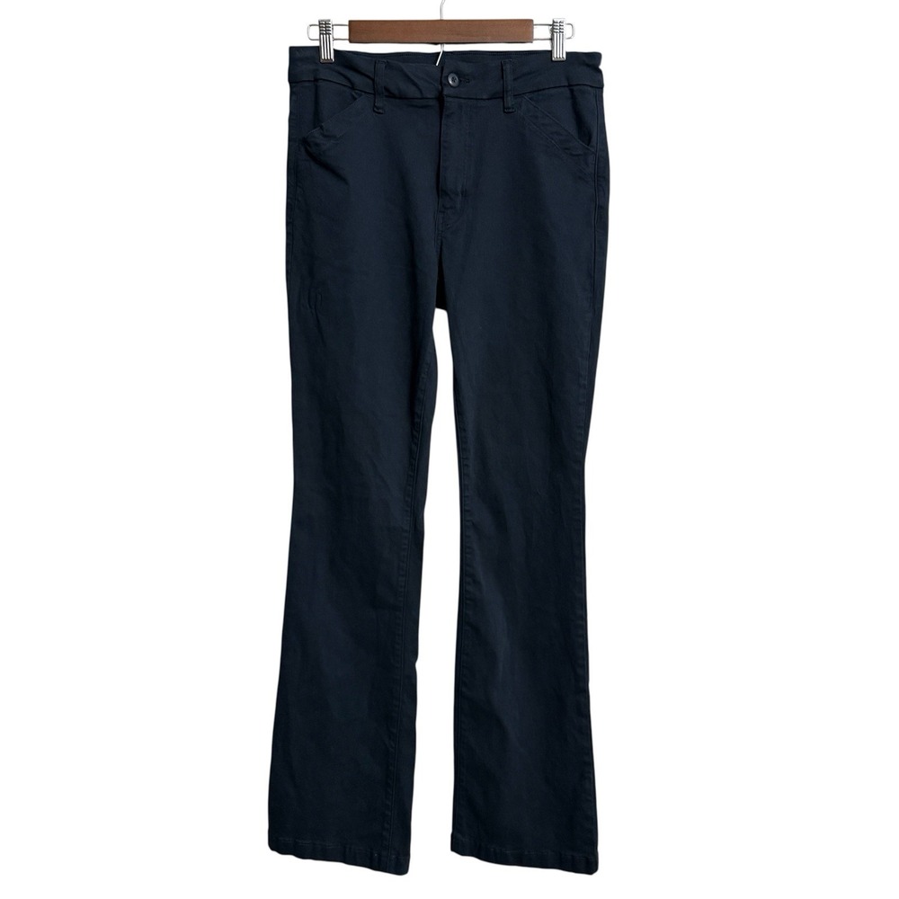 American Eagle kick boot chino pants womens 8L long navy‎ blue boho festival Y2K
